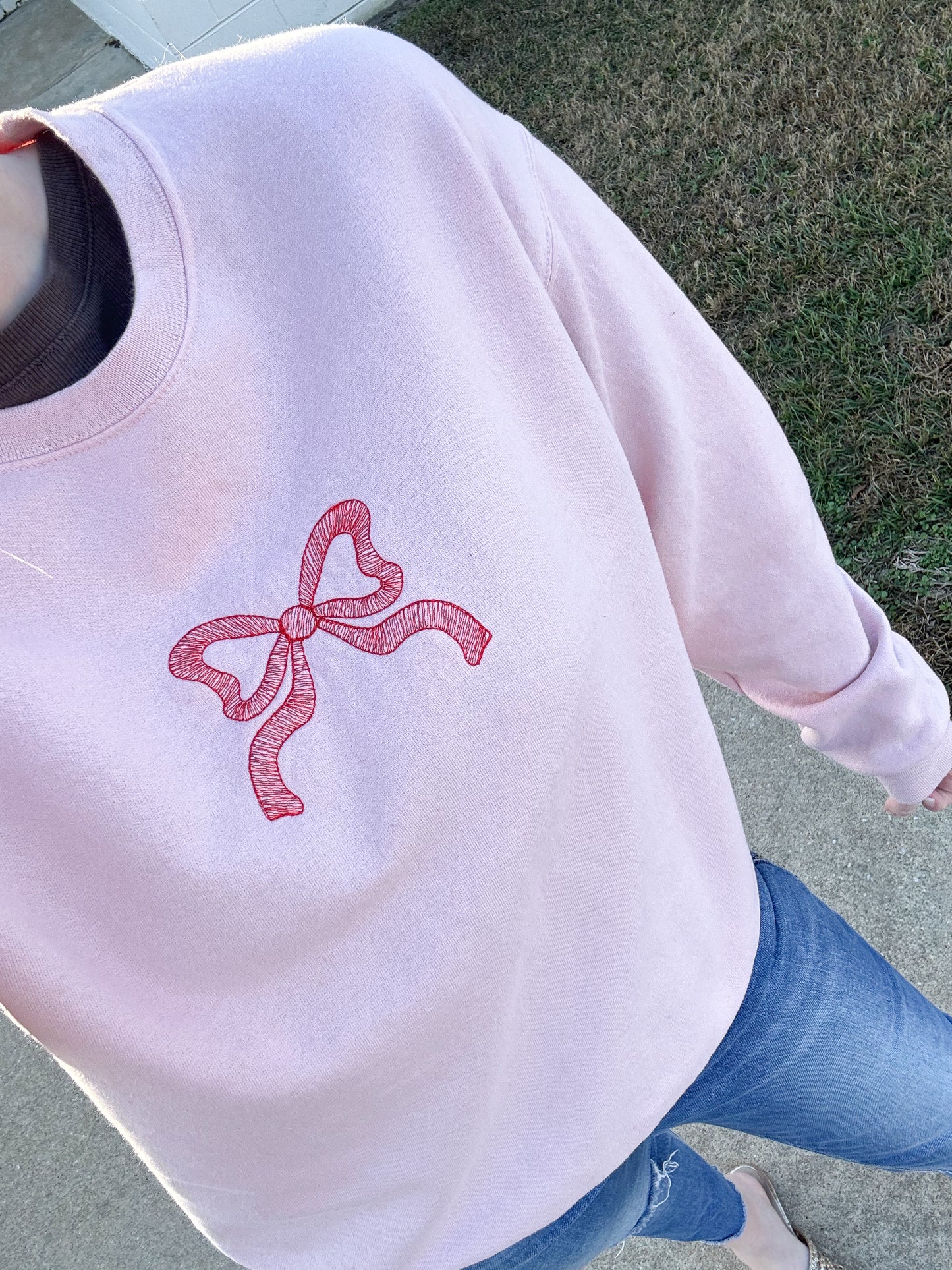 Coquette Bow Crewneck Sweatshirt